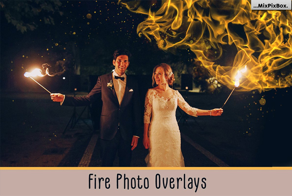 Fire Photo Overlays