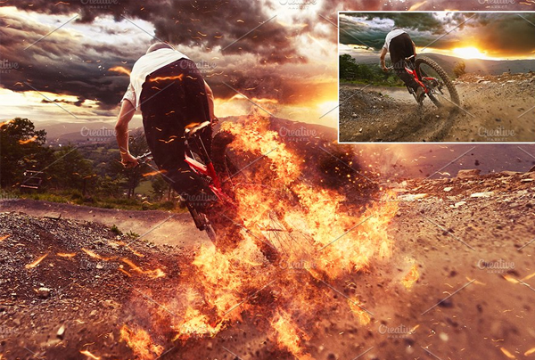 Fire Photoshop Action