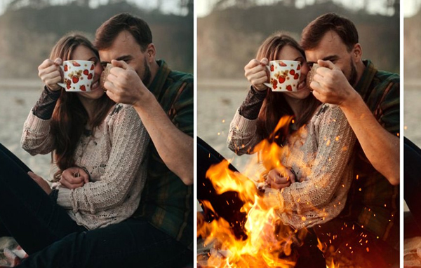 Fire and Sparks Photo Overlays