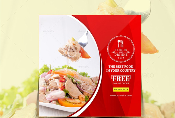 Food Instagram Banner Template