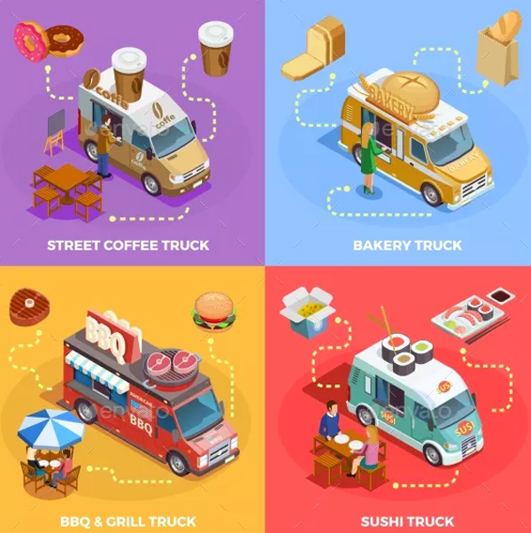Food Truck Icons