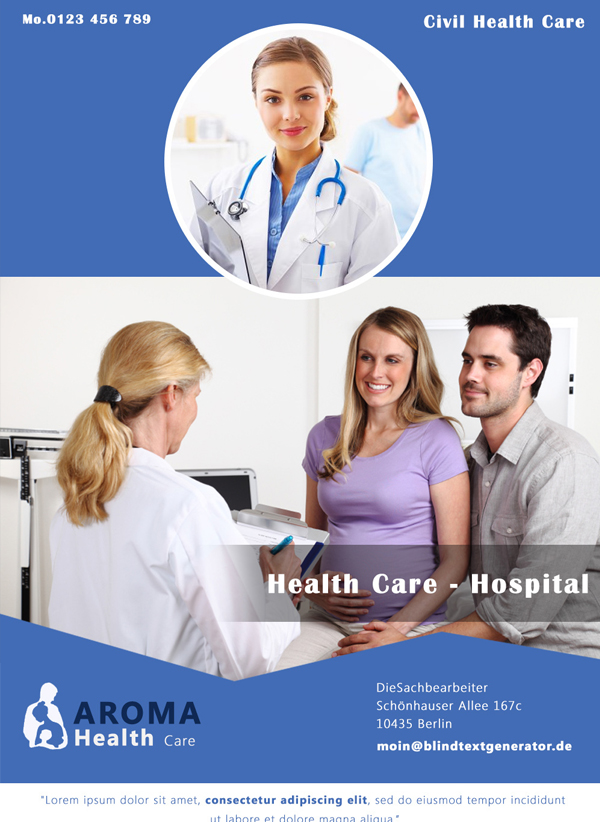 Free Brochure Template For Hospital