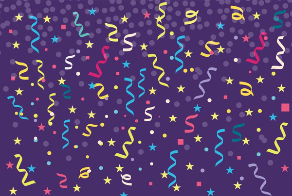 Free Colorful Confetti Vector Texture