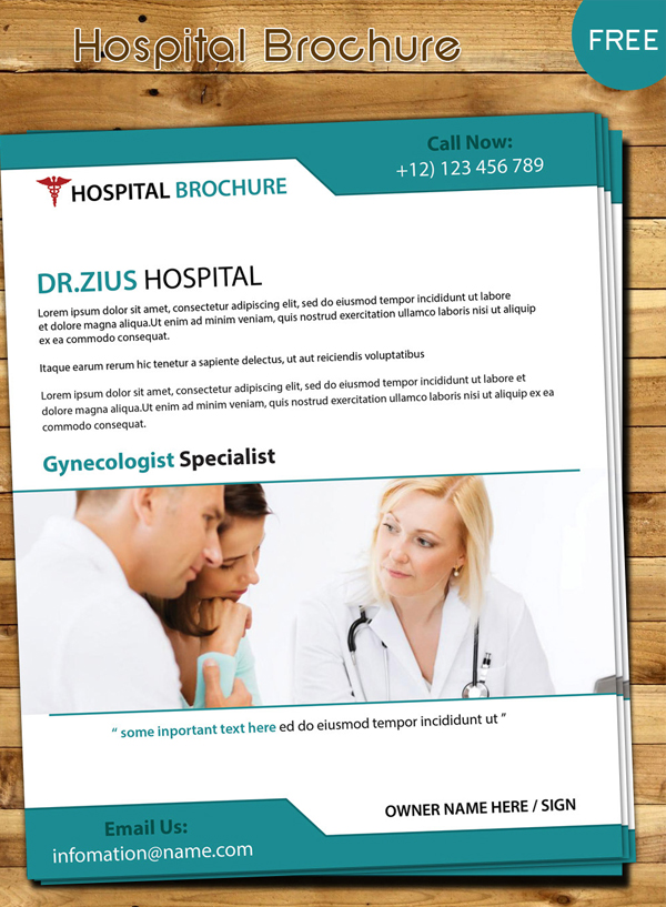 Free Hospital Brochure Template