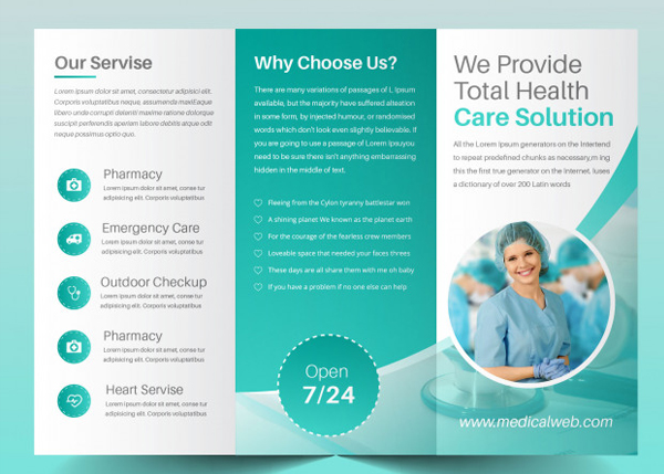 Free Modern Medical Brochure Template