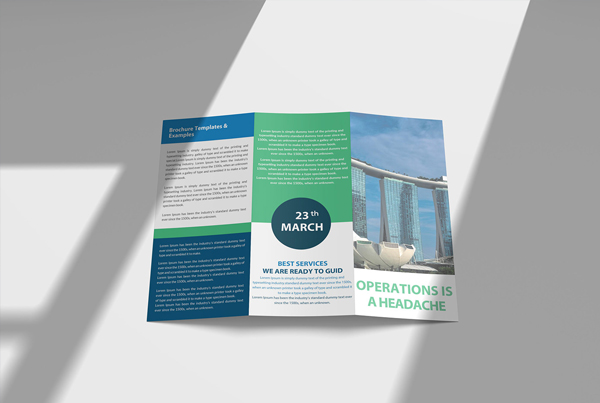 Free New Hospital Tri-Fold Brochure PSD Mockup