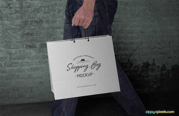 Free Shopping Bag Mockup PSD Template