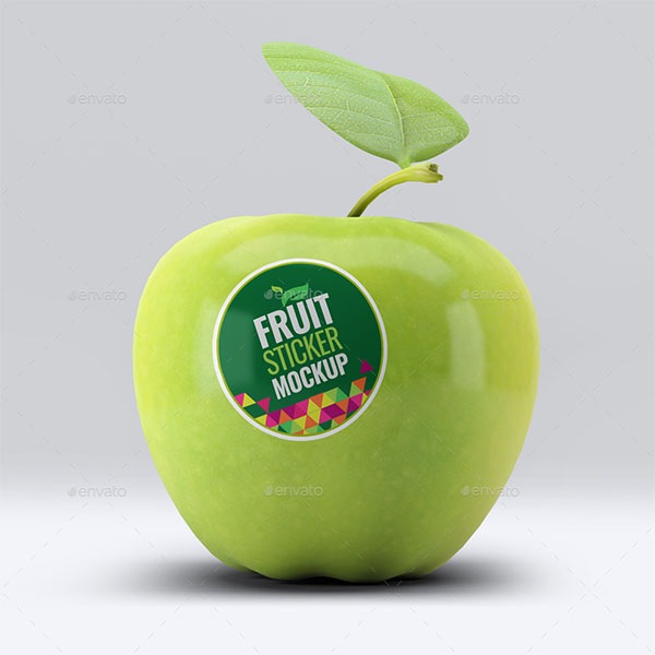Fruit Sticker Mock-Up