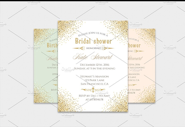 Gold Glitter Flyer Templates