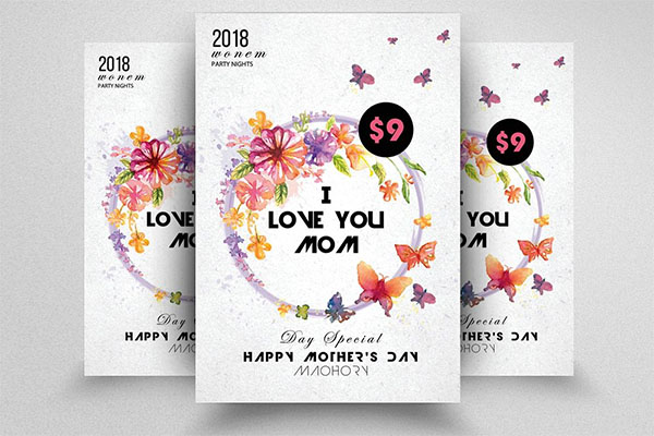 Happy Mothers Day PSD Flyer Design