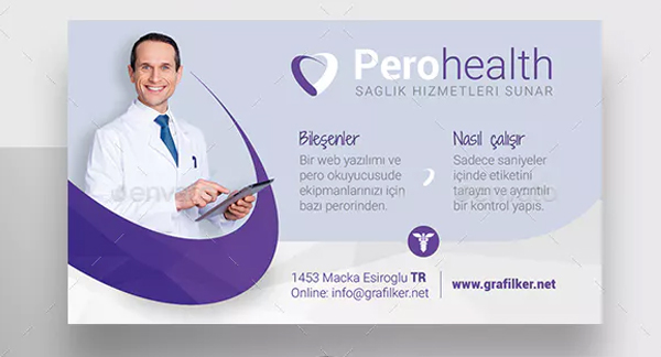 Health Application Business Card Templates