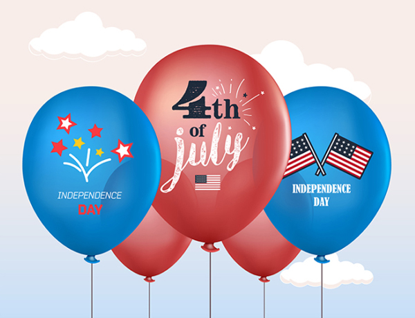 Holiday Balloons Mockup