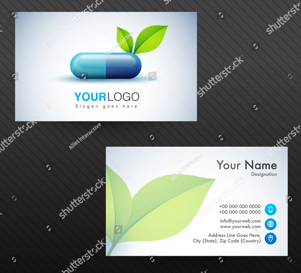 Horizontal Cancer Business Card Templates