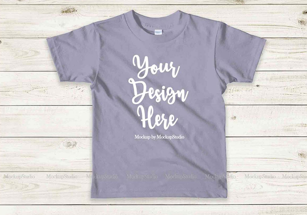 Kids Gray Tshirt Mockup