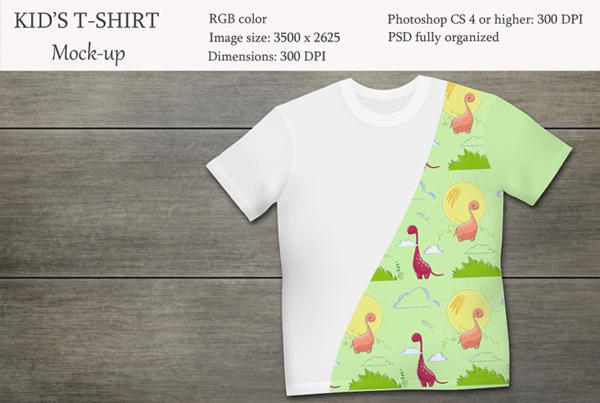 Kids T-shirt Product Mockup