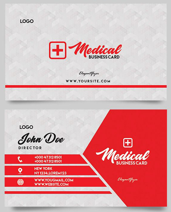 Medical Free Business Card PSD Templates