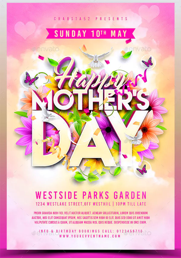 Modern Mother's Day Flyer Template