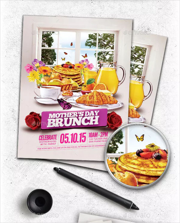 Mother's Day Brunch Flyer Template
