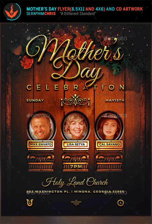Mother's Day Celebration Flyer Design
