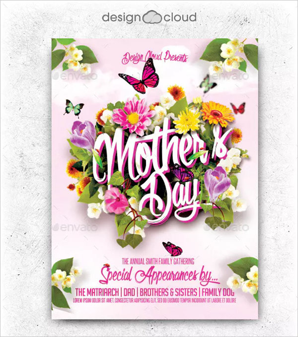 Mother's Day Flyer Template Design