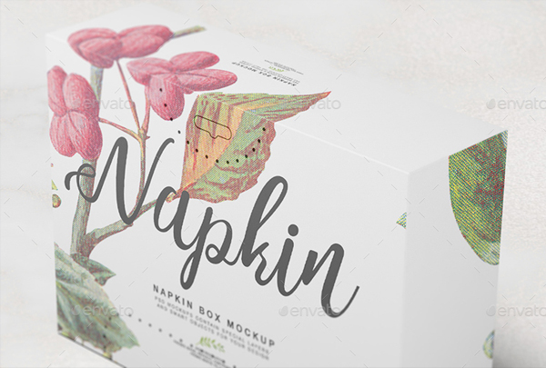 Napkin Box Mockup