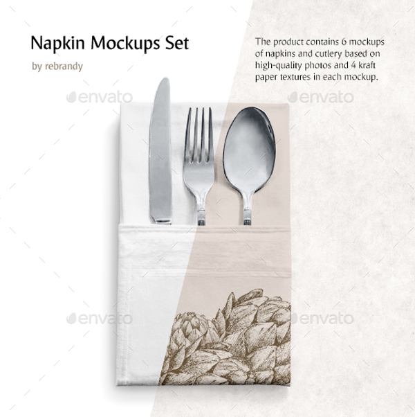 Napkin Mockups Set