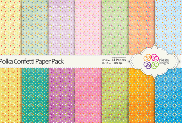 Polka Confetti Paper Pack Textures