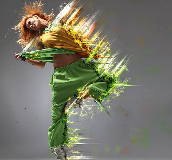 Power Explode Photoshop Action