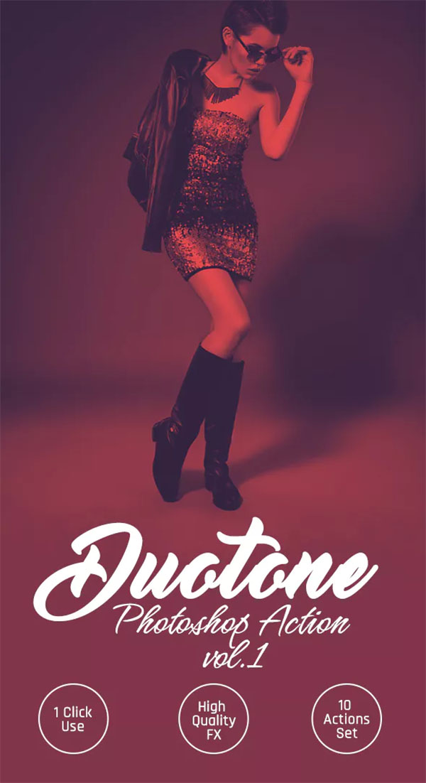 Premium Duotone Color FX Photoshop Action