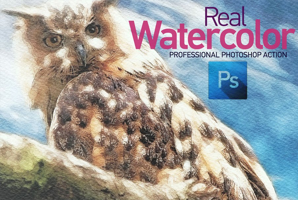 Real Watercolor Photoshop Action