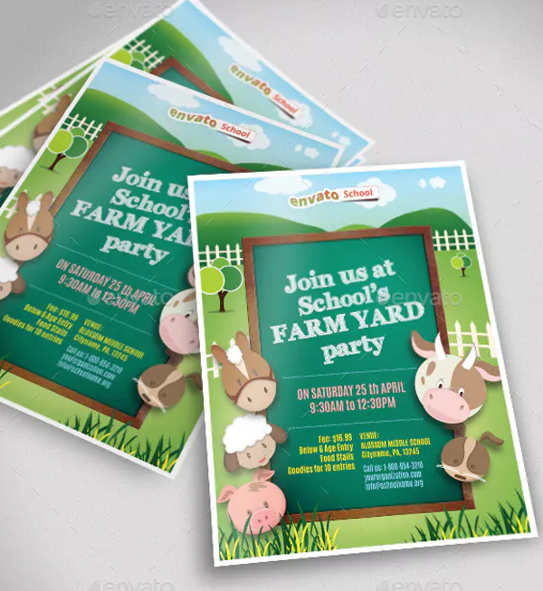 School Party Flyer Templates