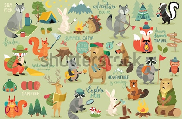 Simple Animals Hand Drawn Photoshop Styles