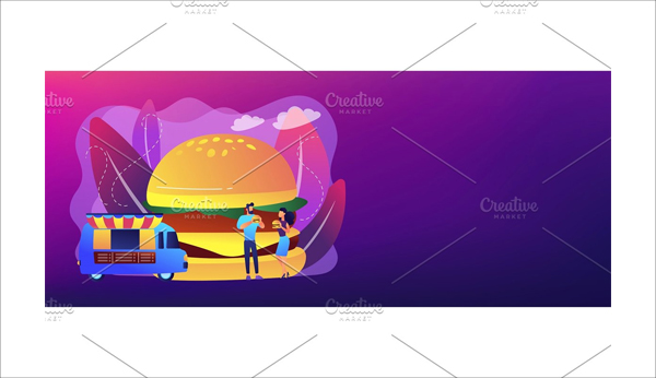 Street Food Concept Banner