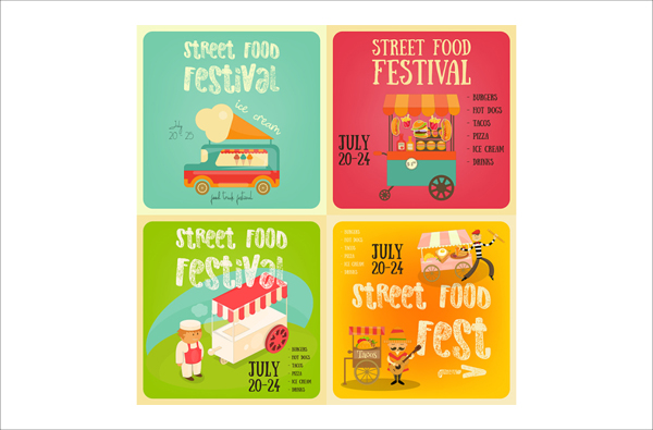 Street Food Festival Banner Templates