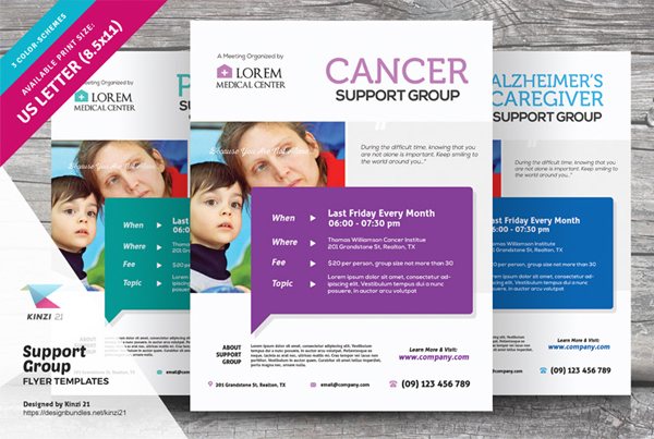 Support Group Flyer Templates