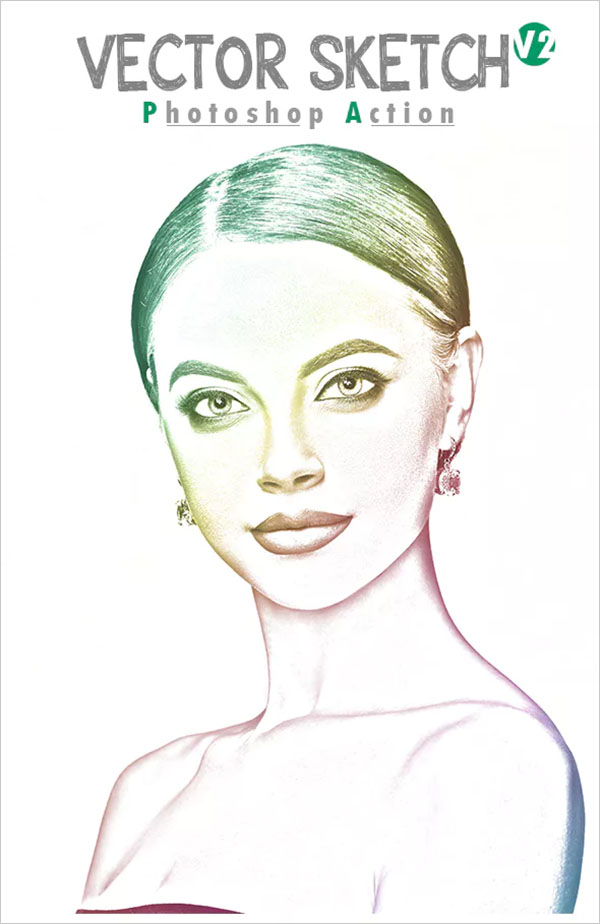 Vector Sketch V2 Photoshop Action