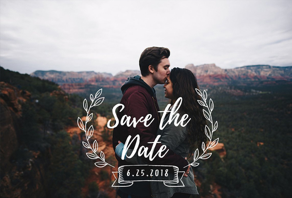 Vintage Save the Date Overlays Huge Set