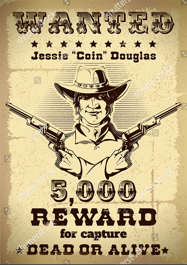 Vintage Wanted Flyer