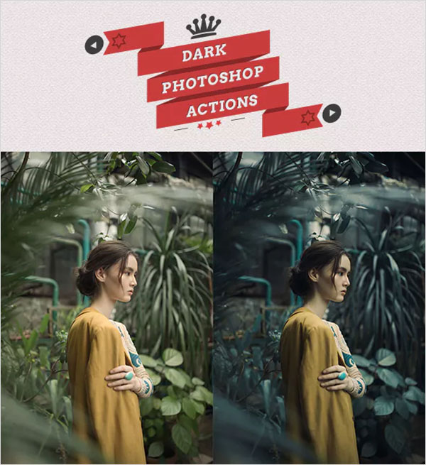 25 Dark Photoshop Actions