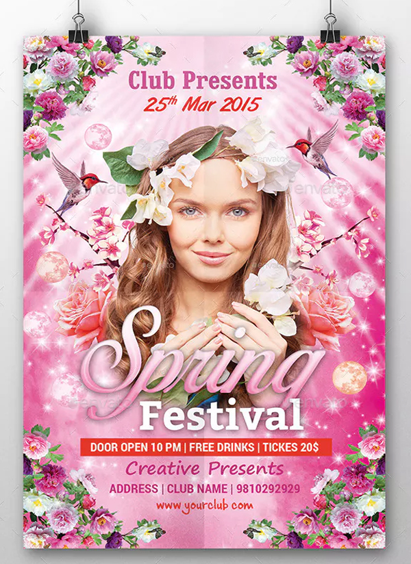 Best Spring Festival Flyer Template