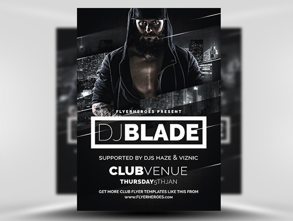 Blade DJ Free Flyer Template