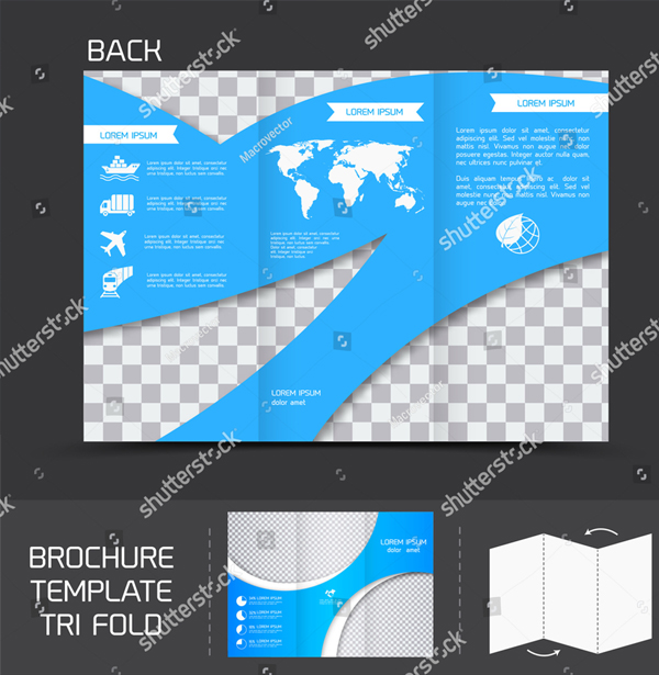 Blue Logistics Brochure Template