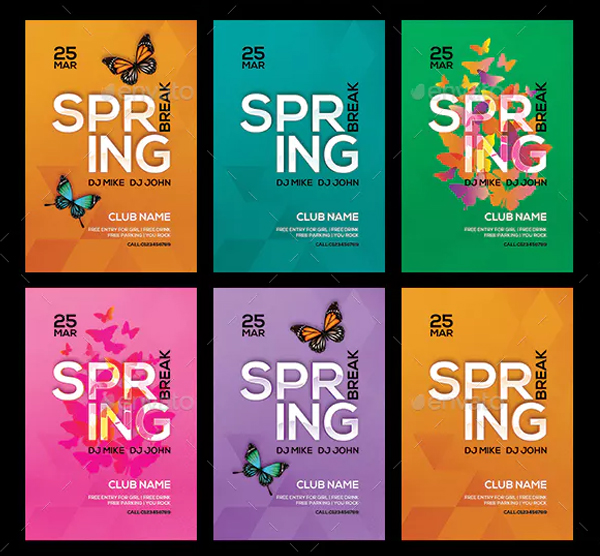 Break Spring Flyer Template