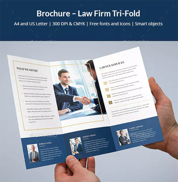 Brochure Lawyer Firm Tri-Fold