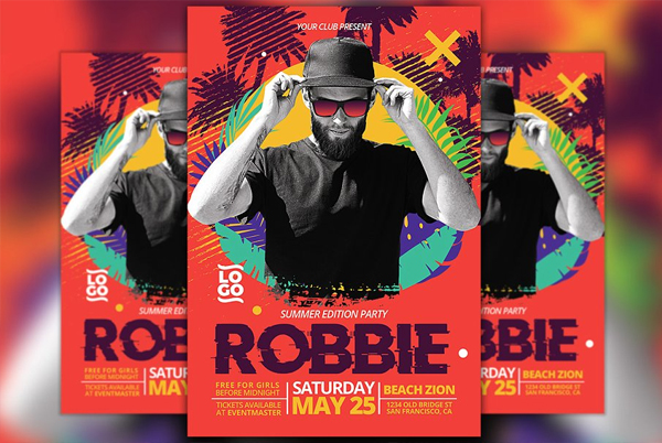Club DJ Summer Edition Flyer Template
