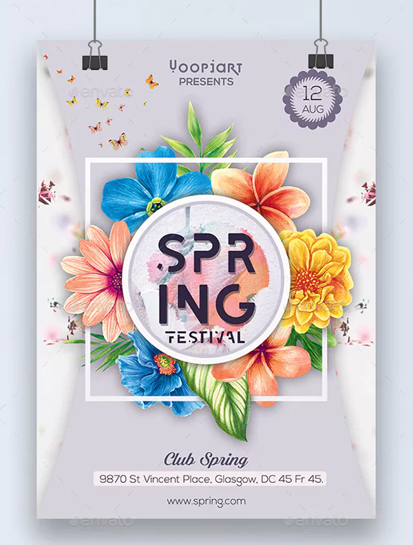 Club Spring Flyer Templates