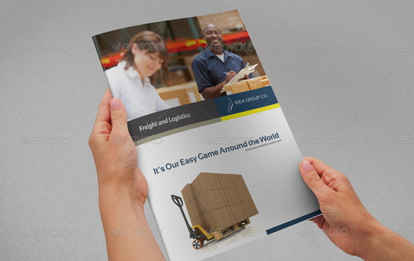 Company Brochure Logistic Template