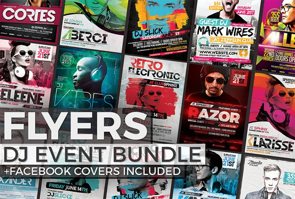 DJ Event Flyers and Facebook Covers