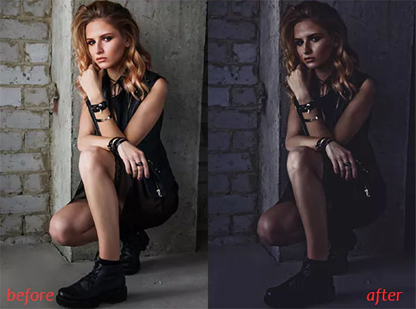 Dark Film Photoshop Action