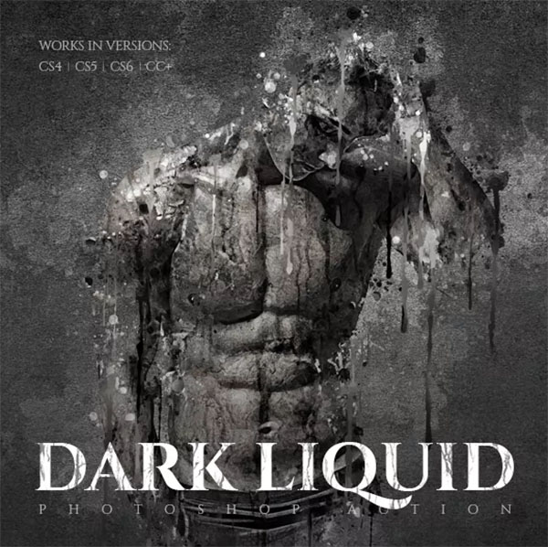 Dark Liquid Photoshop Action